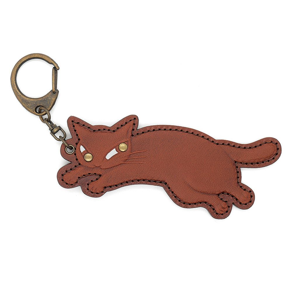 じゃれねこチャンとスケボー キーホルダー 茶トラ 甘ったる