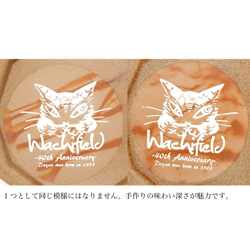 猫のダヤン【【受注商品】備前焼十角皿 月とダヤン】わちふぃーるど