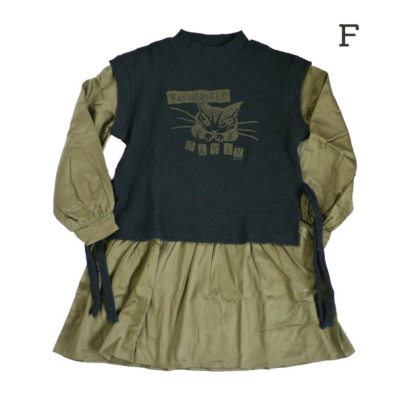 タグ付き✨わちふぃーるど　ダヤン　コンビチュニック　ワンピース　長袖　グレー 000000002506-01-l.jpg?t=