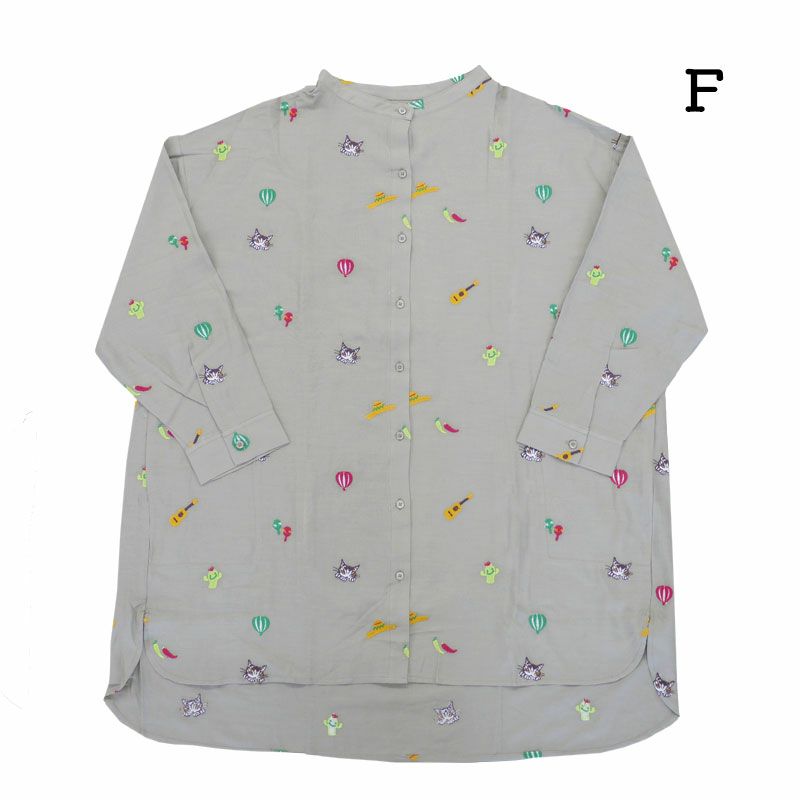 メヒコ刺繍チュニック　Ｆ　サンド