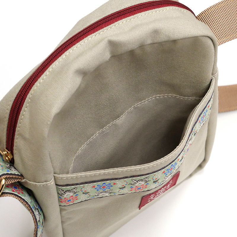 花と猫チロリアンポシェット BR | わちふぃーるどオンラインショップ