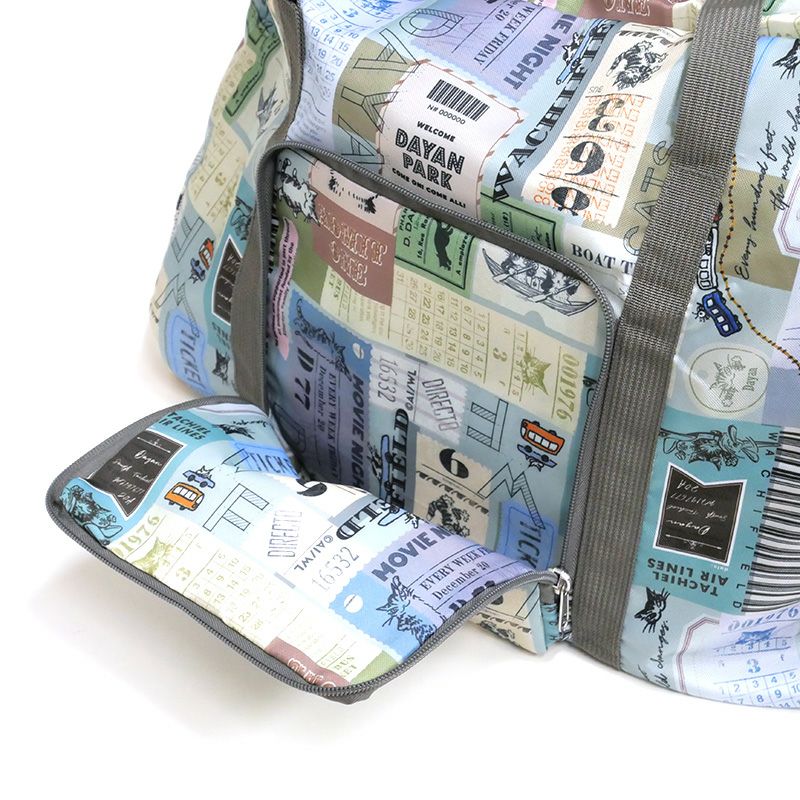 折りたたみボストンバッグ チケット | わちふぃーるどオンラインショップ