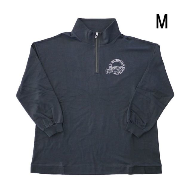 飛猫ハーフジップポケ付TNQ F 黒 | わちふぃーるどオンラインショップ